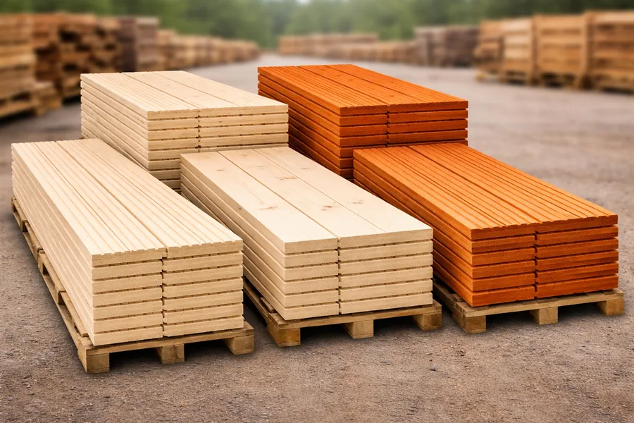 Boazeria, podbitka, deski tarasowe | świerk skandynawski, modrzew – SPRZEDAM