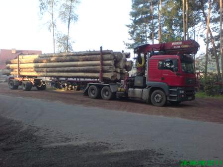 Transport HDS – drewno, więźba dachowa, materiały budowlane