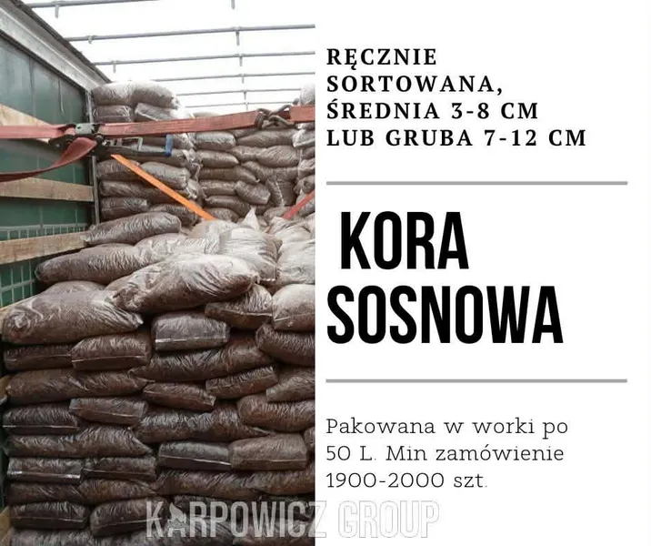 Kora sosnowa różne frakcje – hurtowe dostawy dla centrów ogrodniczych